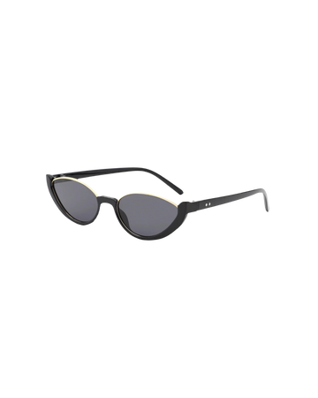 SEMI-RIMLESS CAT-EYE